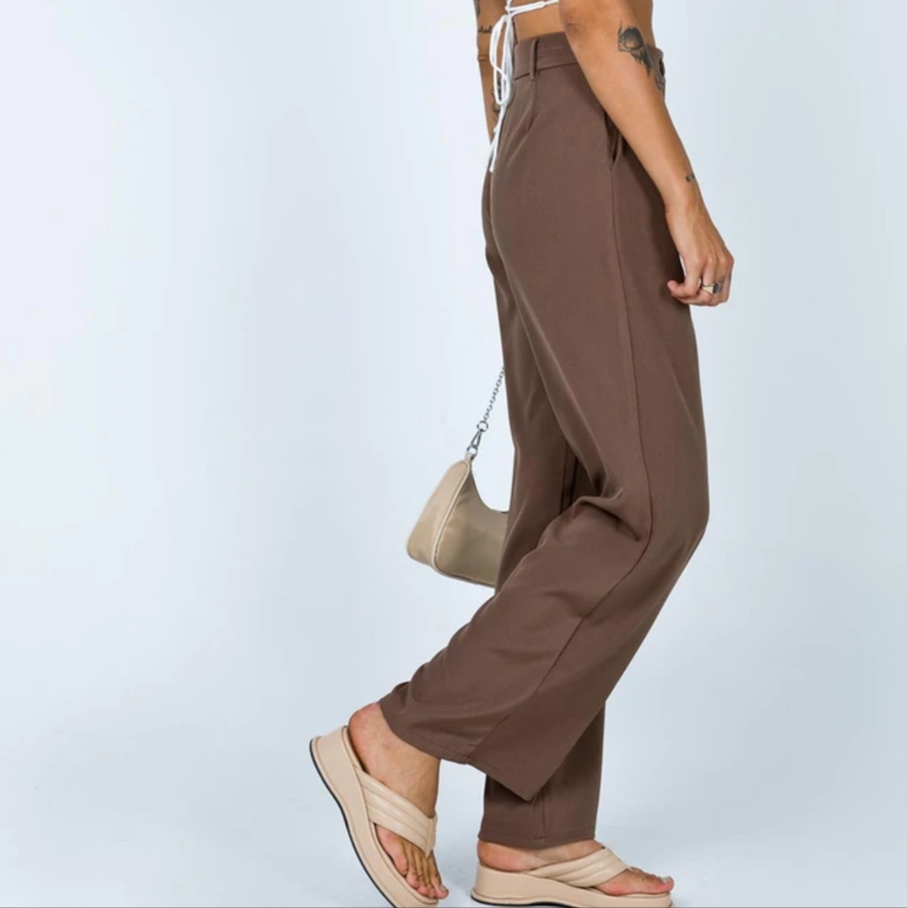 Princess Polly Brown Archer Pants